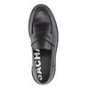 Mocassins en cuir avec grosse semelle - noir