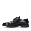 Chaussures à lacets en cuir - noir