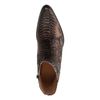 Boots en cuir avec imprimé serpent