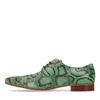 Chaussures à lacets en cuir avec imprimé serpent - vert