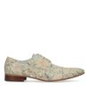 Chaussures à lacets avec imprimé fleuri - vert clair