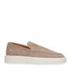 Mocassins en daim avec semelle - beige