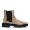 Chelsea boots en daim - beige