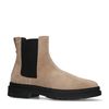 Chelsea boots en daim - beige