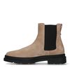 Chelsea boots en daim - beige