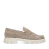 Loafers chunky en daim - beige