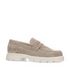 Loafers chunky en daim - beige