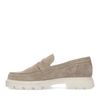 Loafers chunky en daim - beige