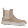 Chelsea boots en daim - beige