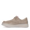 Chaussures à lacets en daim - beige