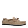 Mocassins en daim avec détail corde - beige