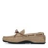 Mocassins en daim avec détail corde - beige