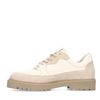Chaussures à lacets en daim - blanc cassé