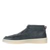 Bottines à lacets en daim - bleu foncé