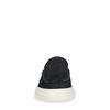 Mocassins style basket en daim - bleu foncé