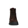Bottines à lacets en daim - marron