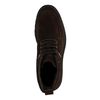 Bottines à lacets en daim - marron