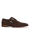 Chaussures à boucles en daim - marron foncé