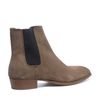 Chelsea boots en daim avec bout pointu - camel