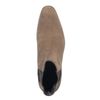Chelsea boots en daim avec bout pointu - camel