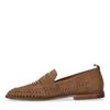 Mocassins tressés en daim - marron