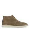 Boots à lacets en daim - beige