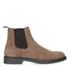 Chelsea boots en daim - marron