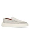 Mocassins en daim avec grosse semelle - gris clair