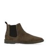 Chelsea boots en daim - kaki