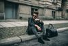 Chelsea boots en daim - noir