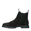 Chelsea boots en daim - noir