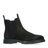 Chelsea boots en daim - noir