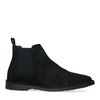 Chelsea boots en daim - noir
