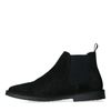 Chelsea boots en daim - noir