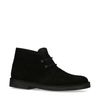 Boots à lacets en daim - noir