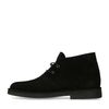 Boots à lacets en daim - noir