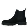 Chelsea boots en daim - noir