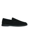 Mocassins en daim - noir