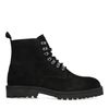 Bottines à lacets noires en daim