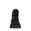 Bottines à lacets noires en daim