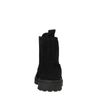 Bottines à lacets noires en daim