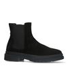 Chelsea boots en daim - noir