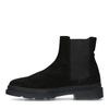 Chelsea boots en daim - noir
