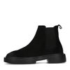 Chelsea boots en daim - noir