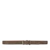 Ceinture en daim avec boucle argentée - taupe