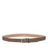 Ceinture en daim avec boucle argentée - taupe