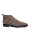 Boots à lacets en daim - marron