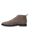 Boots à lacets en daim - marron