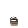 Claquettes en daim - vert foncé