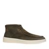 Bottines à lacets en daim - vert foncé